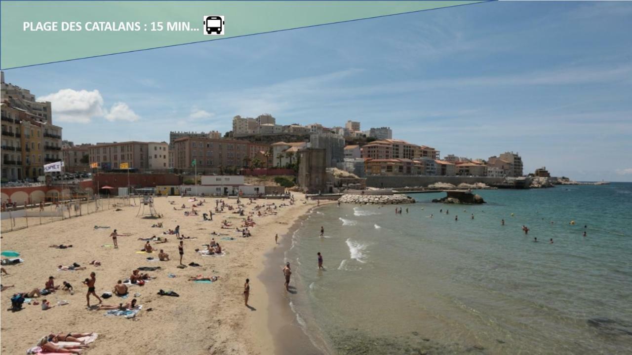 Happy T1 Tout Equipe - Confort - Vieux Port Marseille Luaran gambar